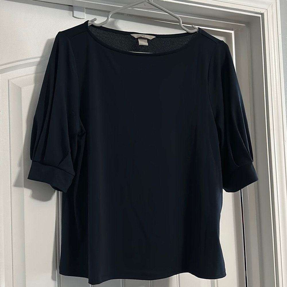 H&M navy blouse